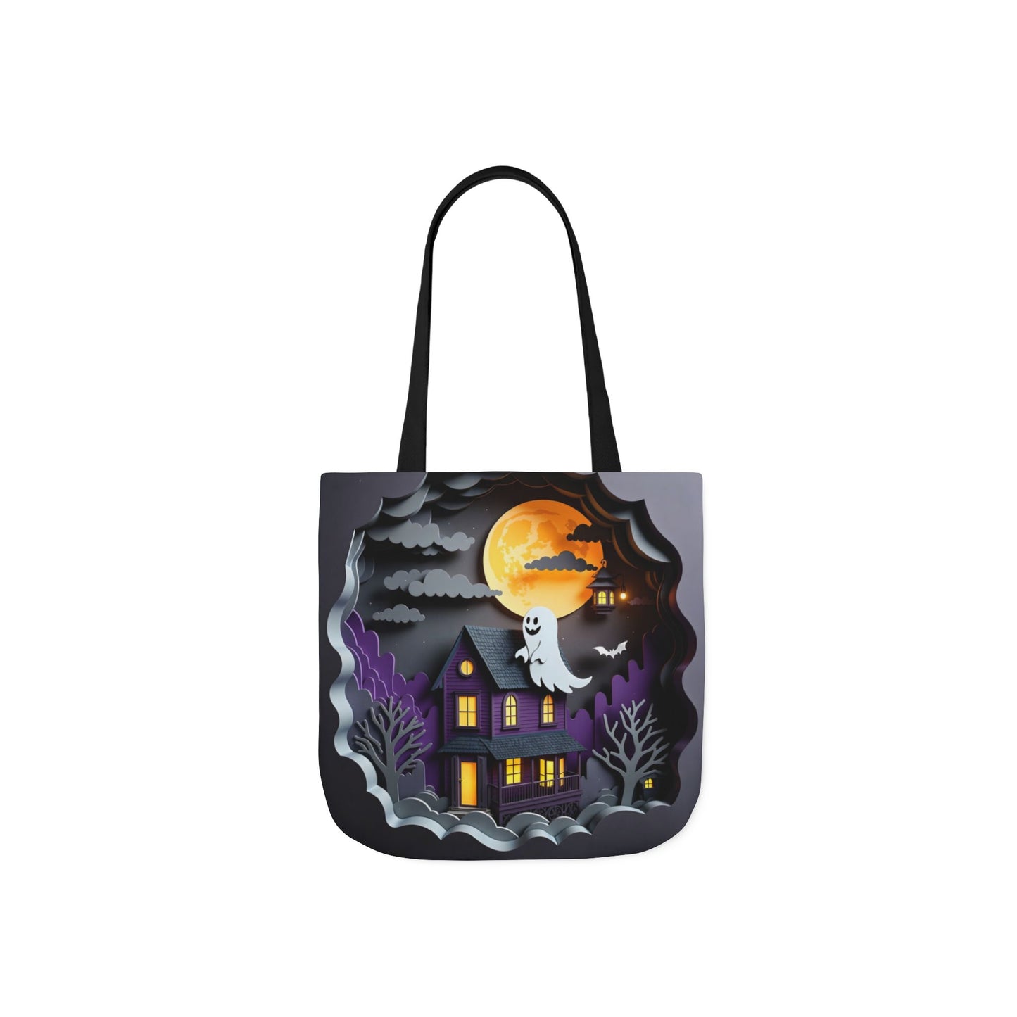 TB03 - Canvas Tote Bag - Ghost Watch