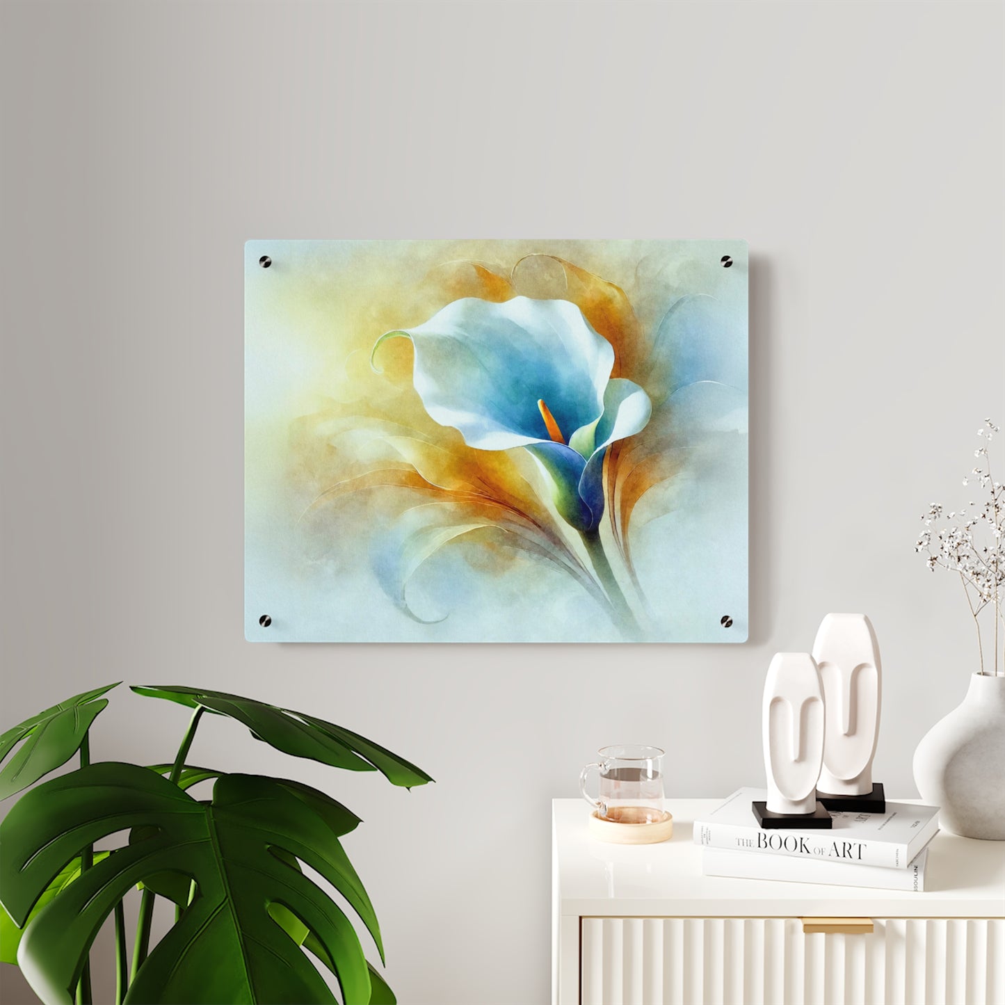 AP01 Acrylic Wall Art Panel - Calla Glow