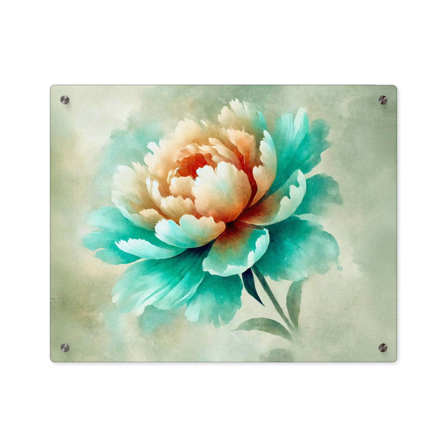 AP02 Acrylic Wall Art Panel - Peony Mist
