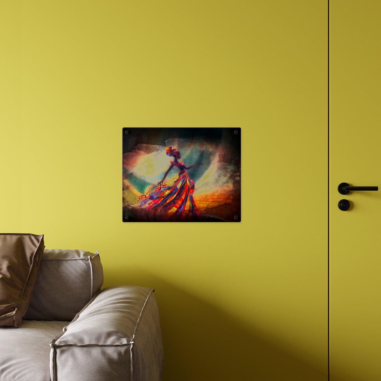 AP07 Acrylic Wall Art Panel - Crimson Grace