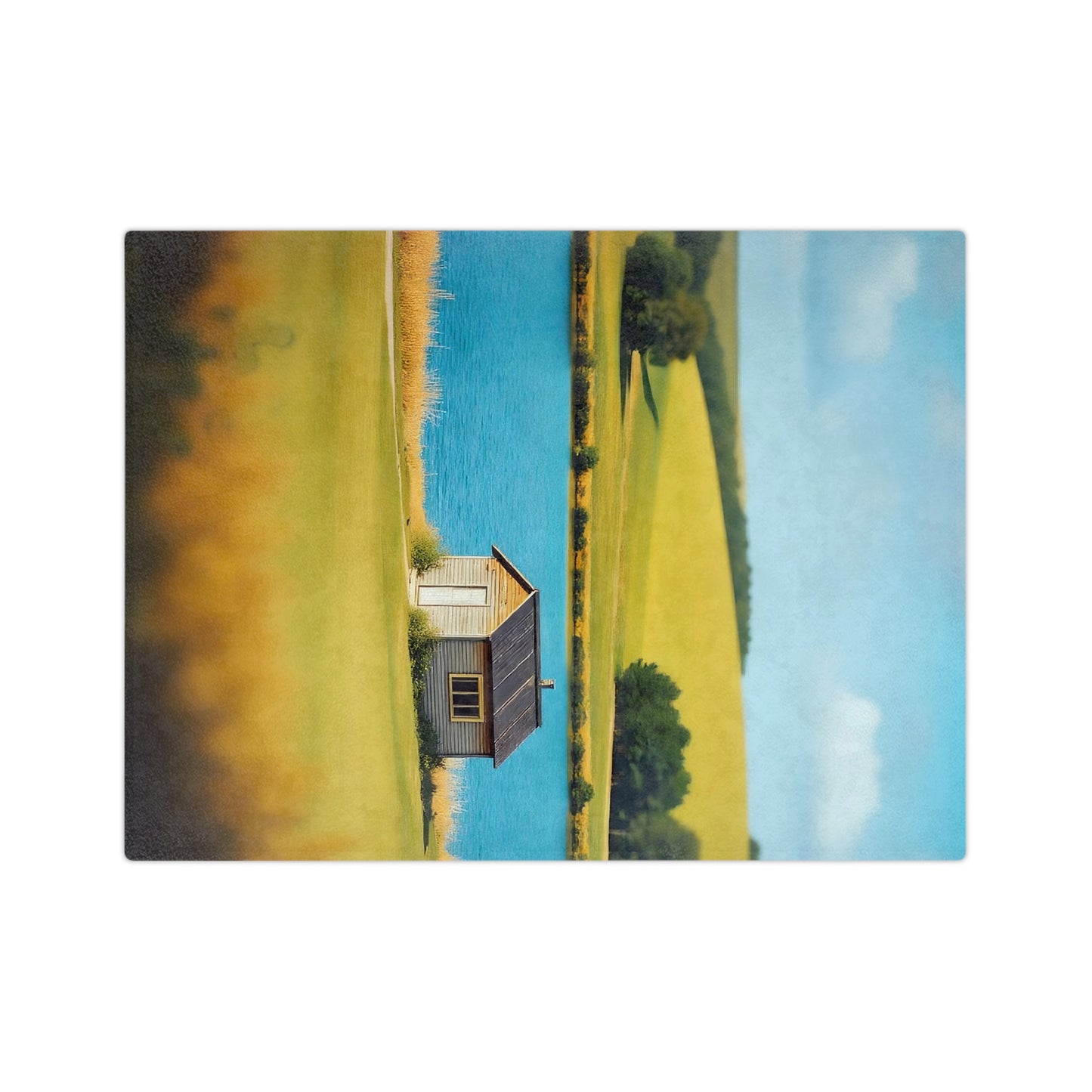 VB06 Velveteen Blanket - Lakeside Cabin
