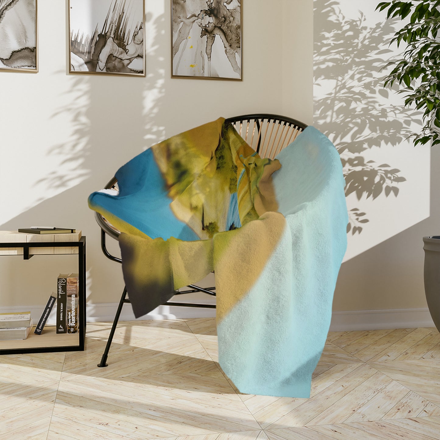 VB03 Velveteen Blanket - Blue River
