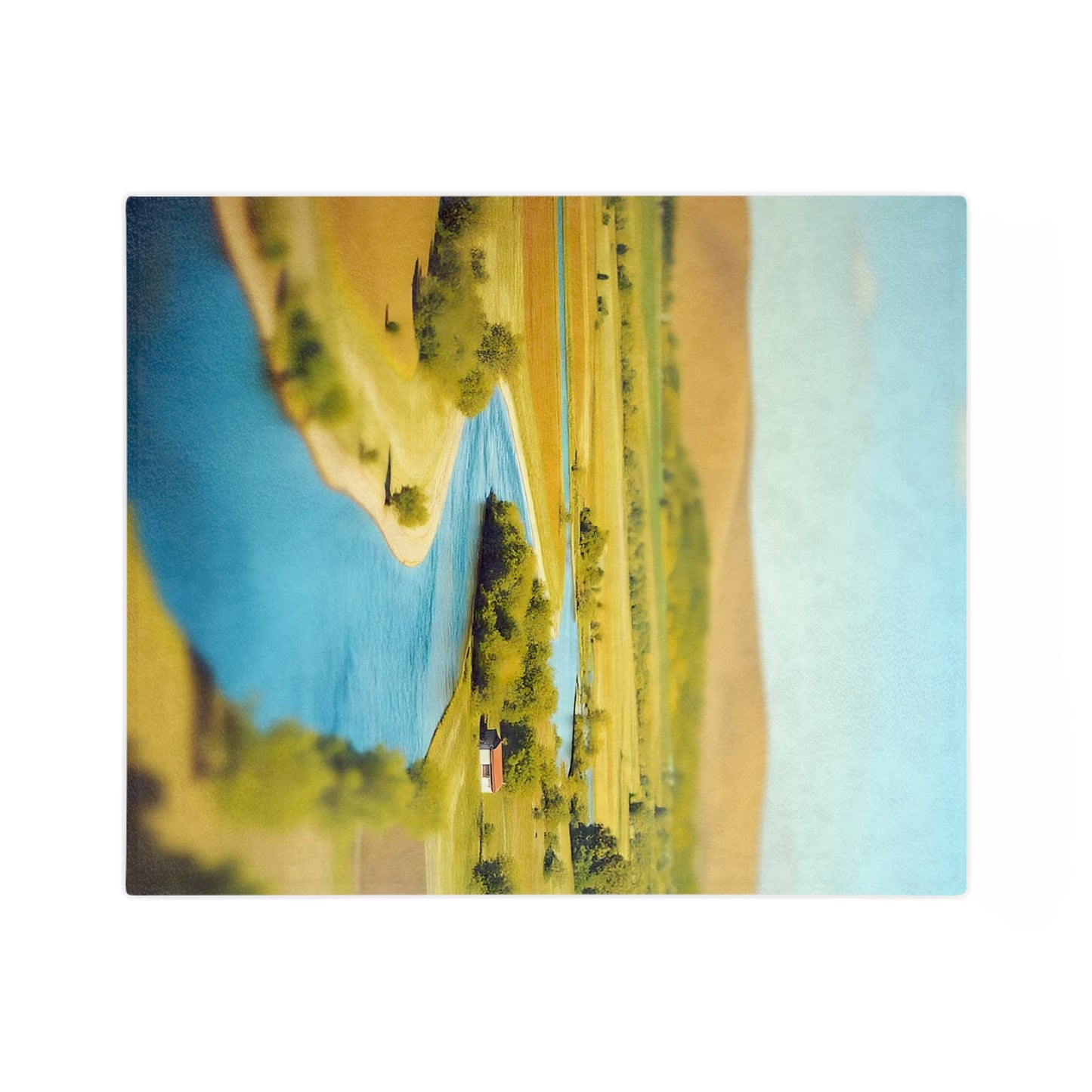 VB03 Velveteen Blanket - Blue River