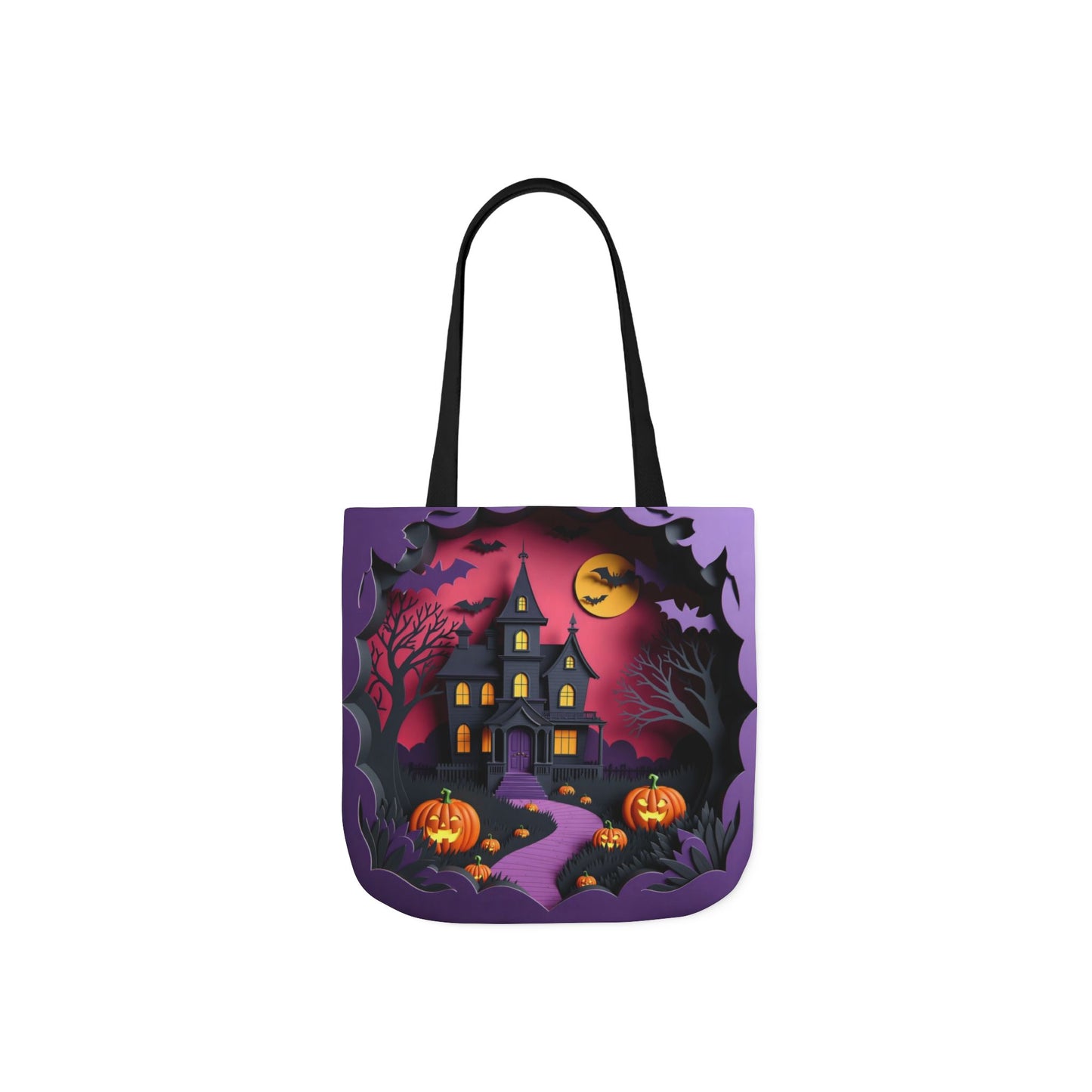 TB02 - Canvas Tote Bag - Haunted Manor