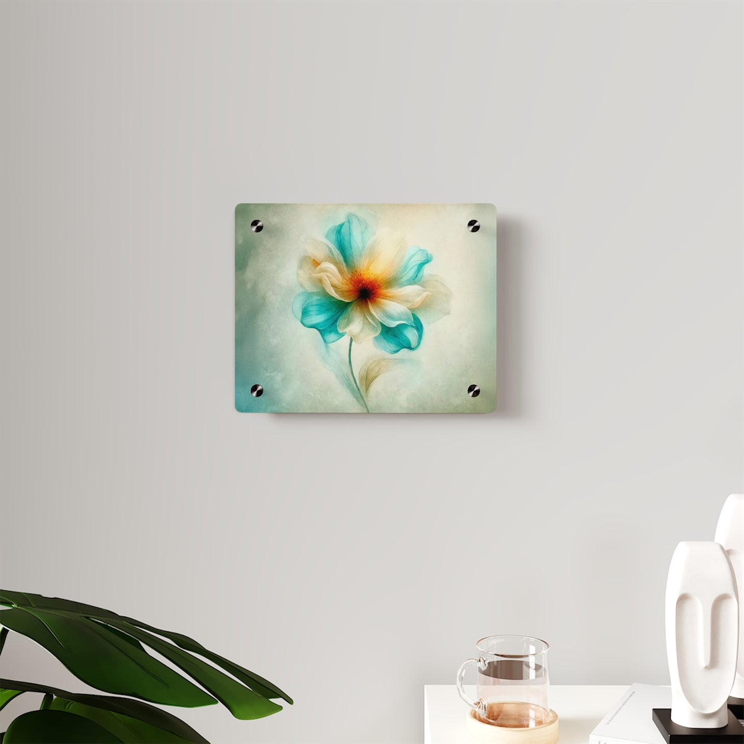 AP03 Acrylic Wall Art Panel - Peony Mist