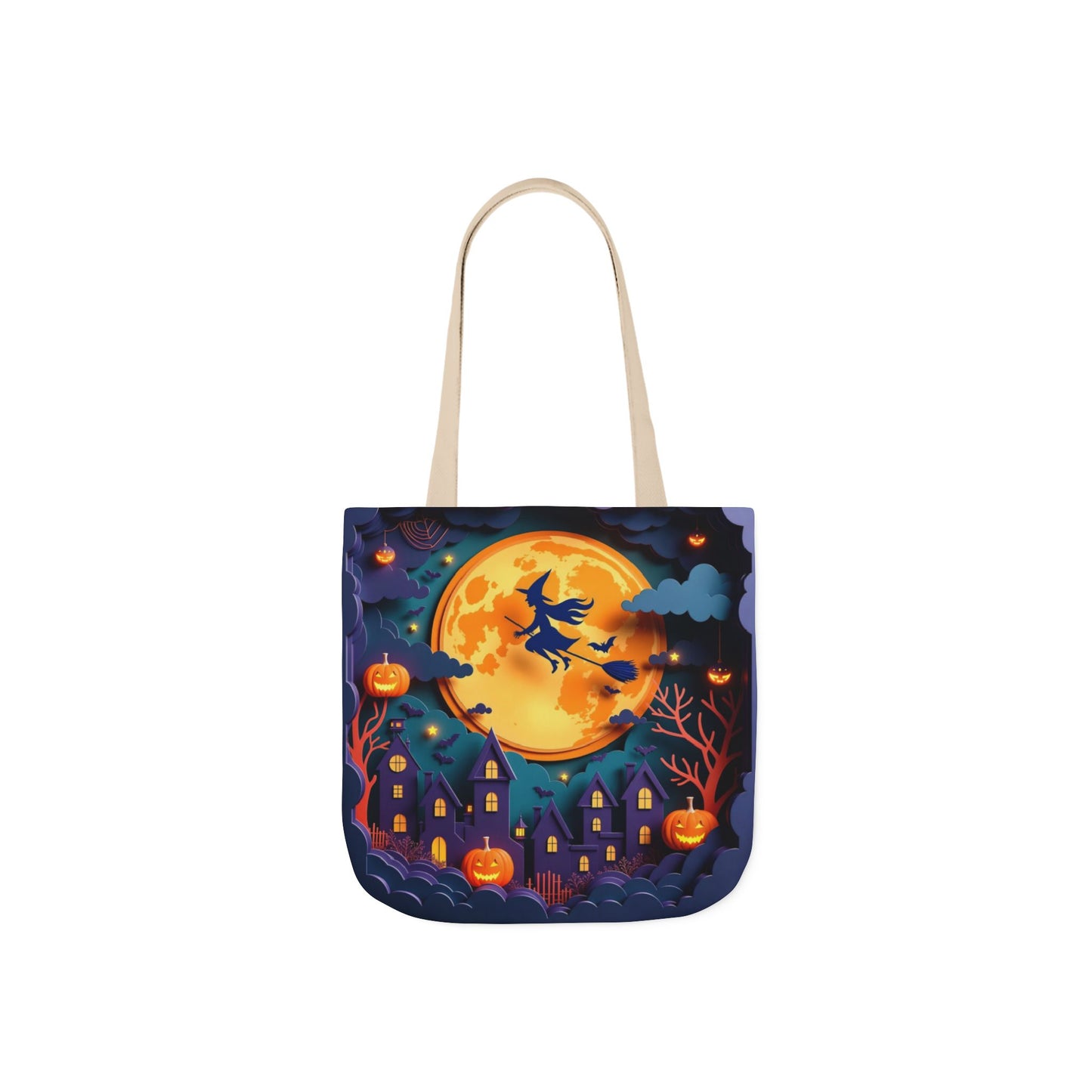 TB01 - Canvas Tote Bag - Witch Flight