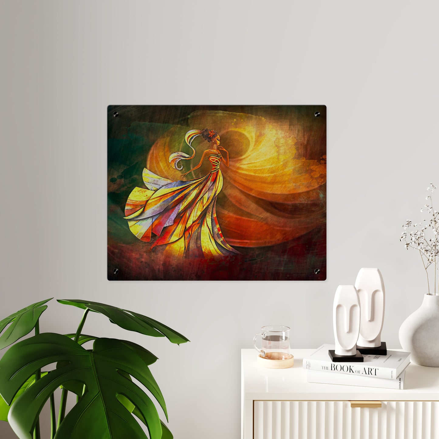AP09 Acrylic Wall Art Panel - Golden Whisper