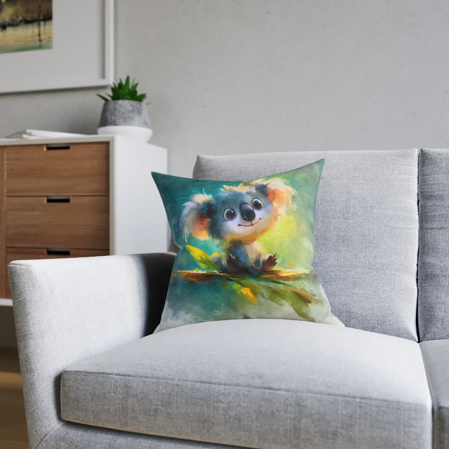 SP10 Square Pillow - Gumleaf Smile