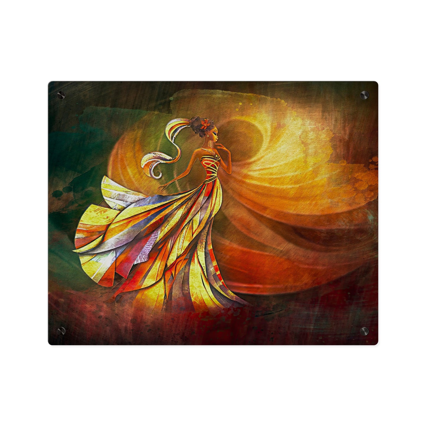 AP09 Acrylic Wall Art Panel - Golden Whisper