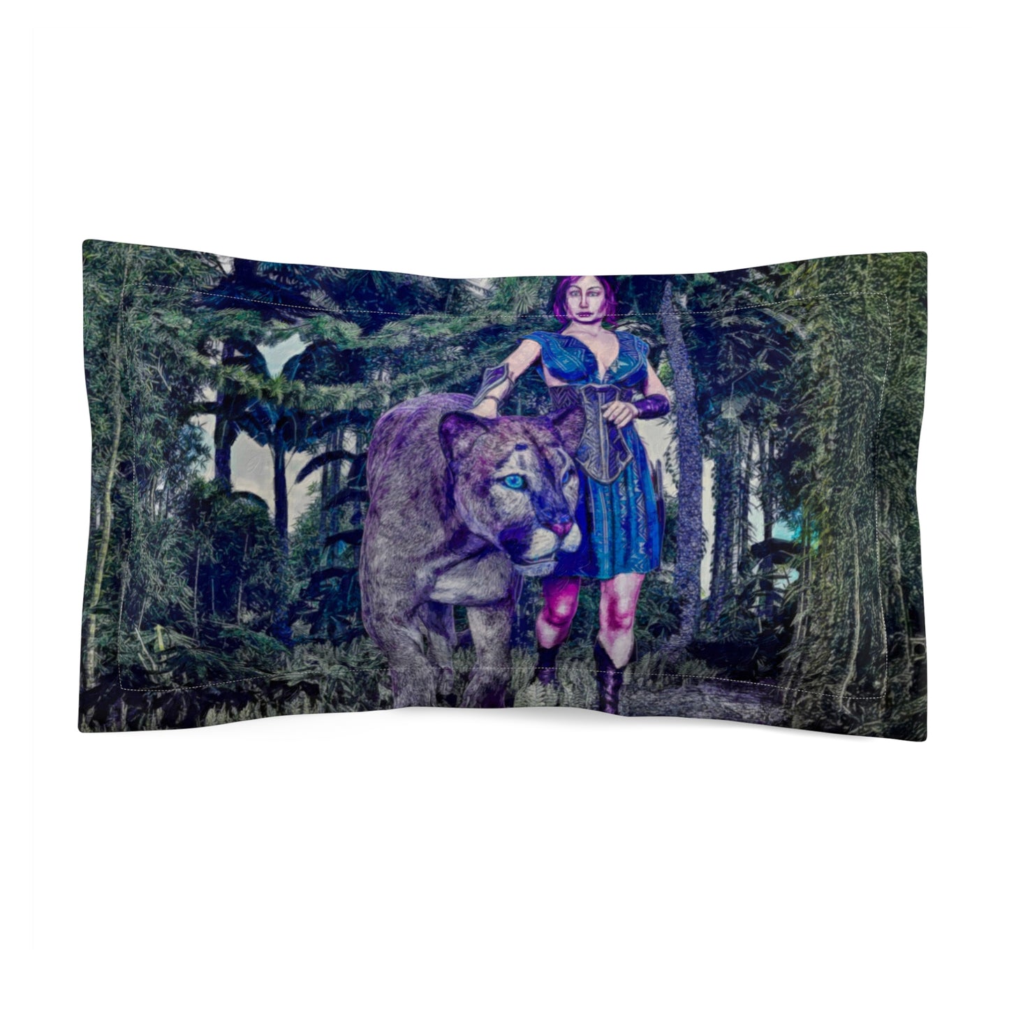PS06 Pillow Sham - Moonlit Sentinel