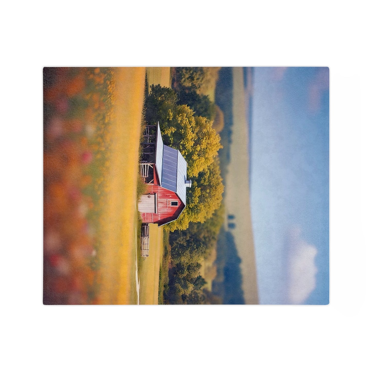VB04 Velveteen Blanket - Red Barn