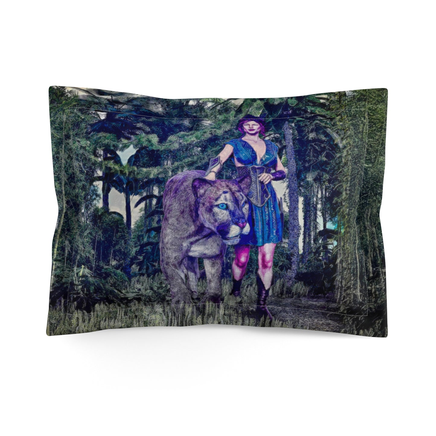 PS06 Pillow Sham - Moonlit Sentinel