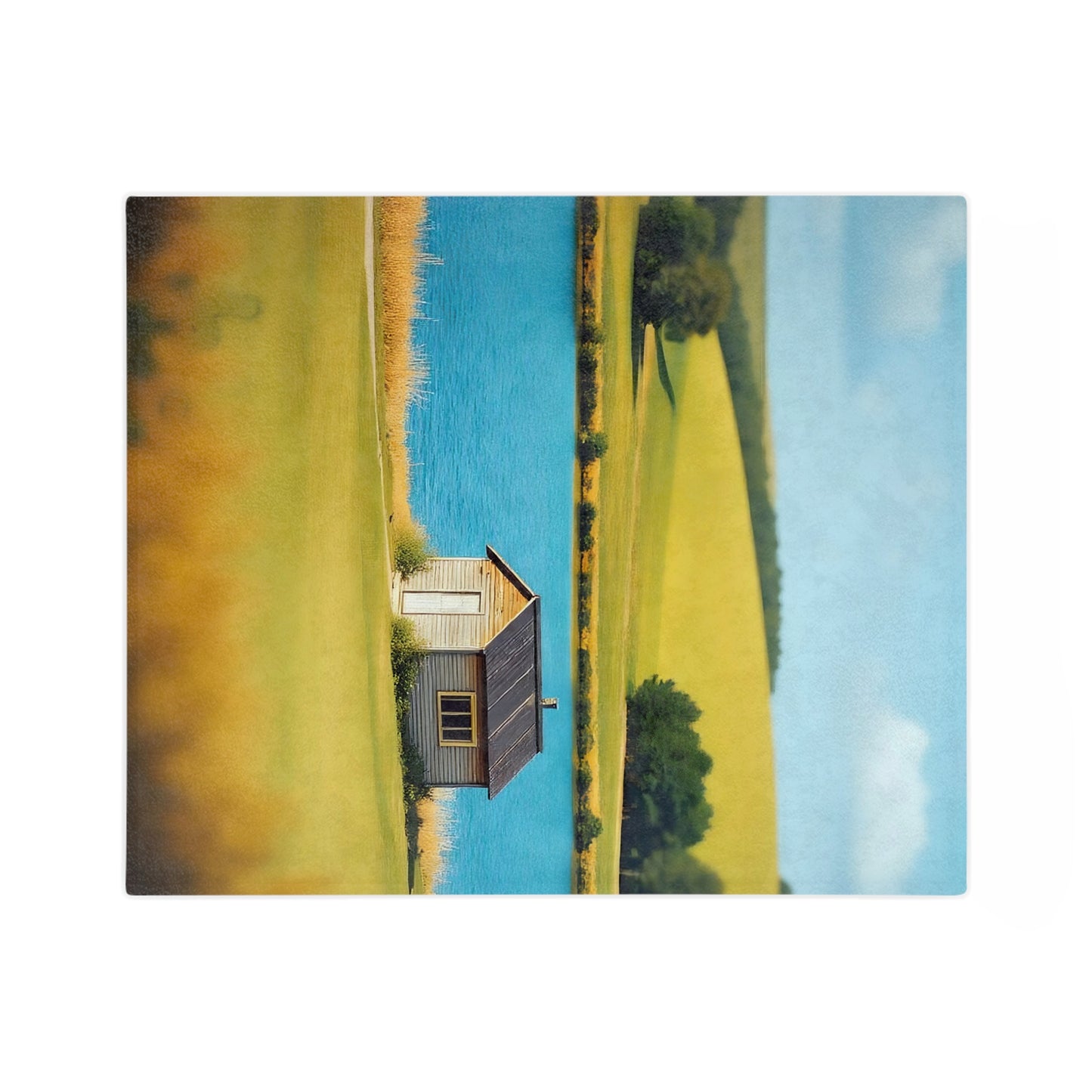 VB06 Velveteen Blanket - Lakeside Cabin