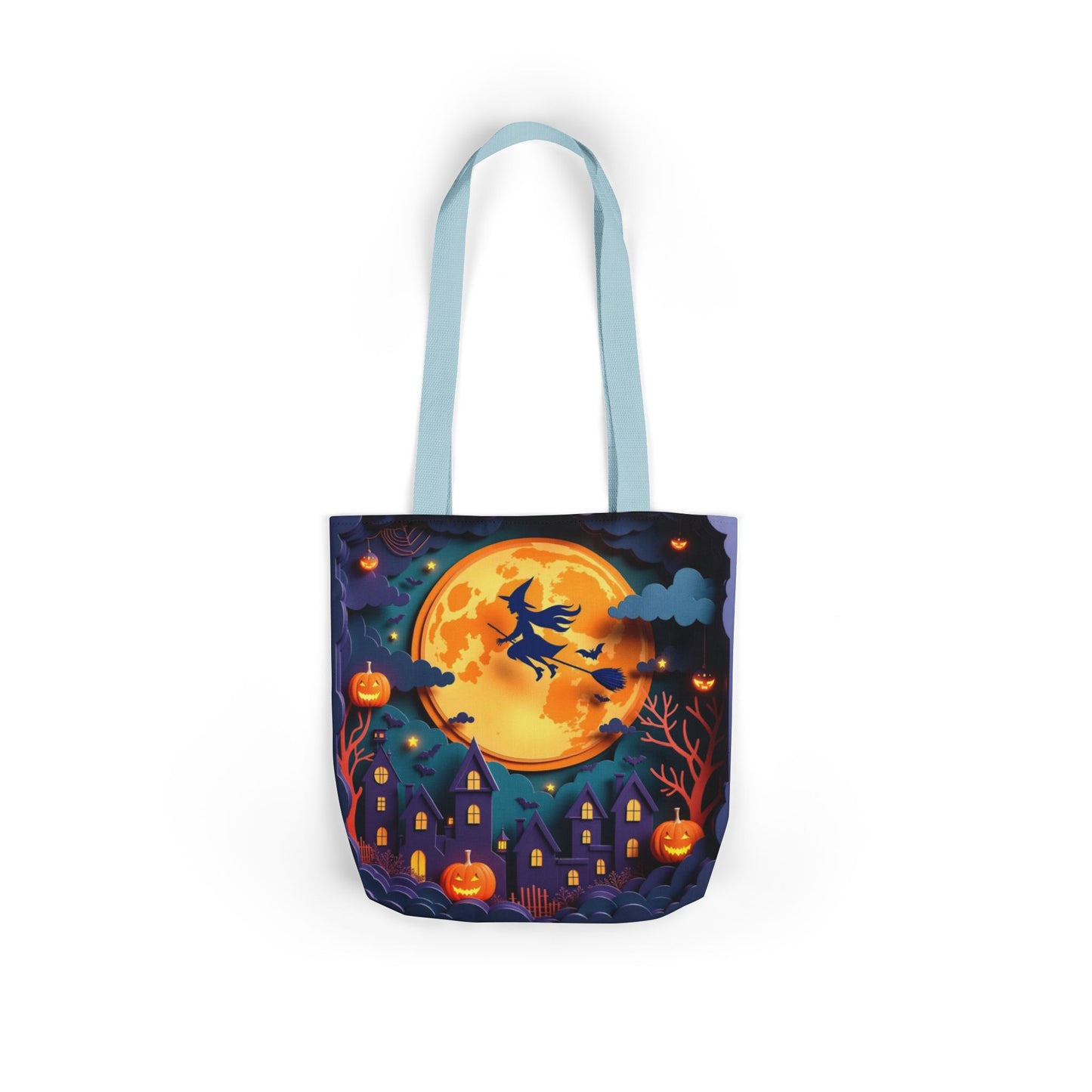 TB01 - Canvas Tote Bag - Witch Flight