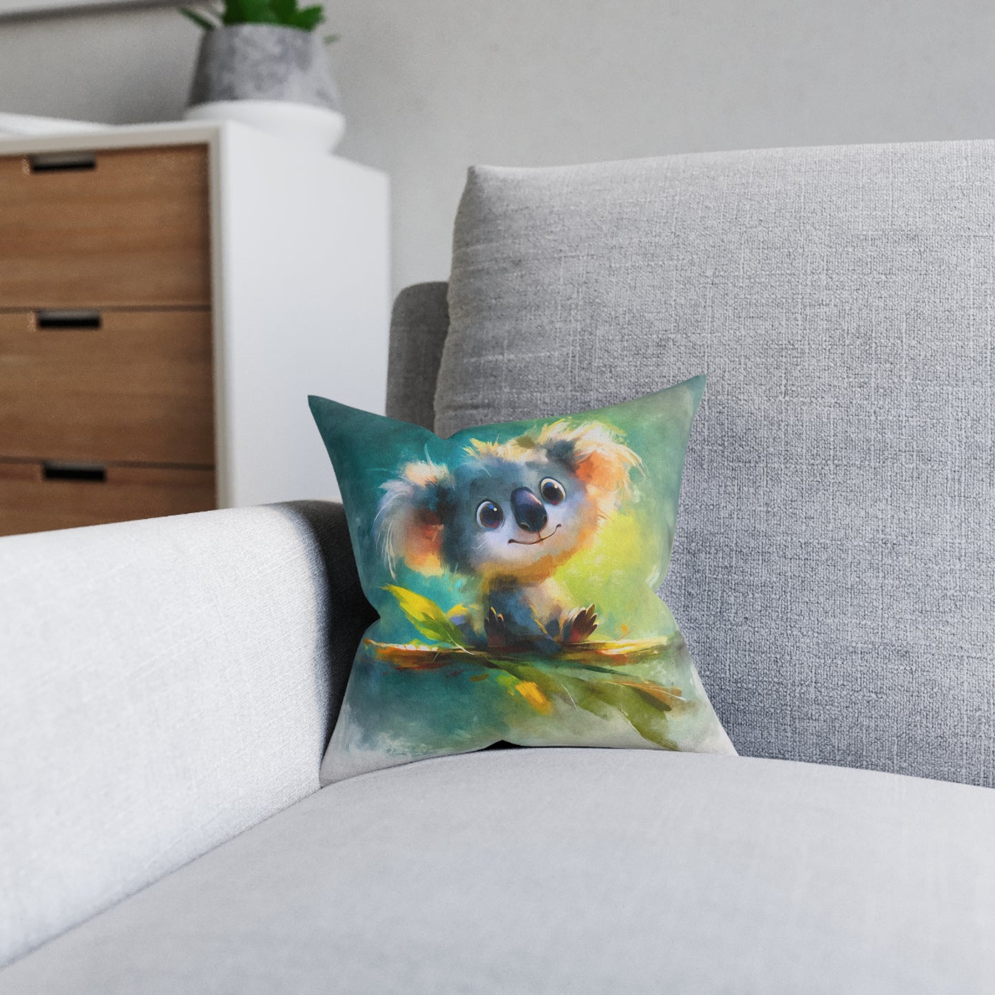SP10 Square Pillow - Gumleaf Smile