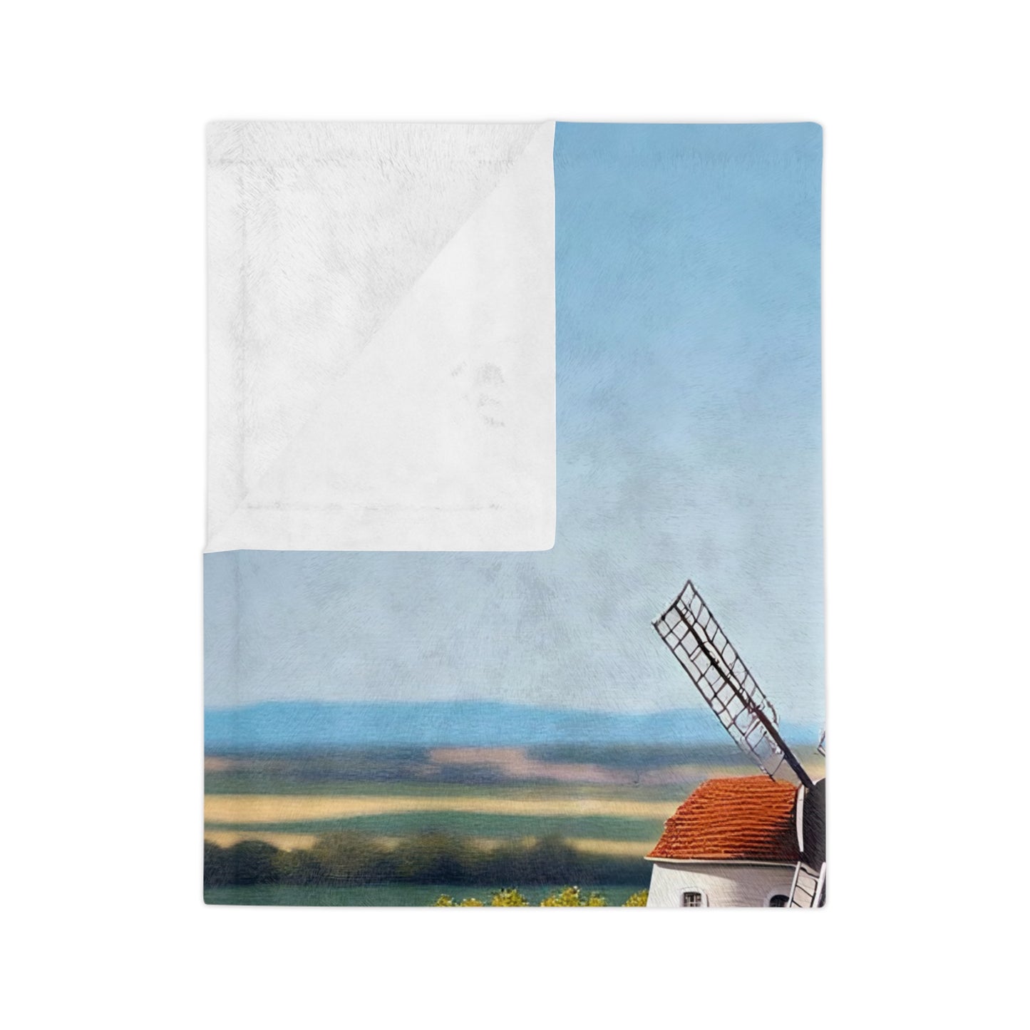 VB08 Velveteen Blanket - White Mill