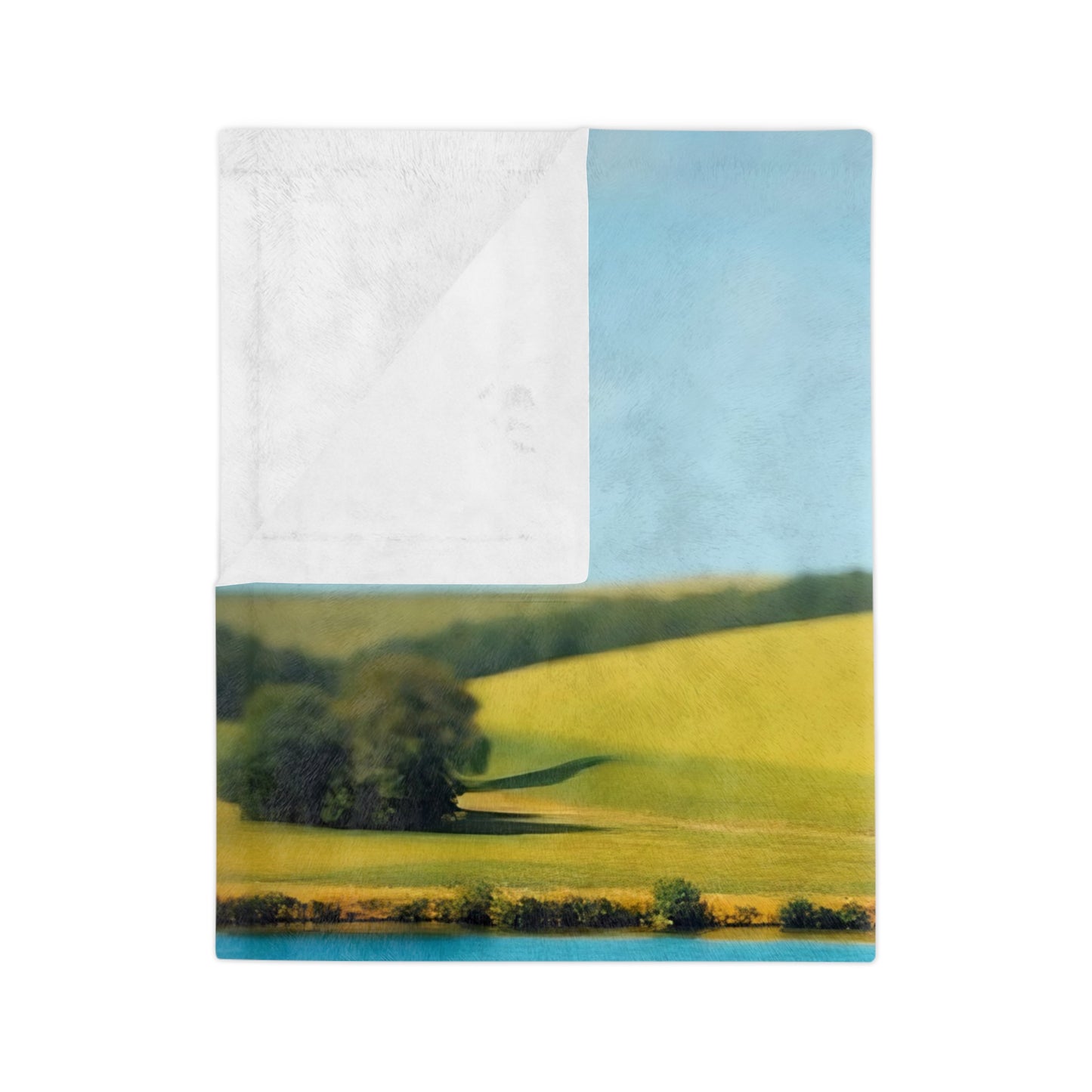VB06 Velveteen Blanket - Lakeside Cabin