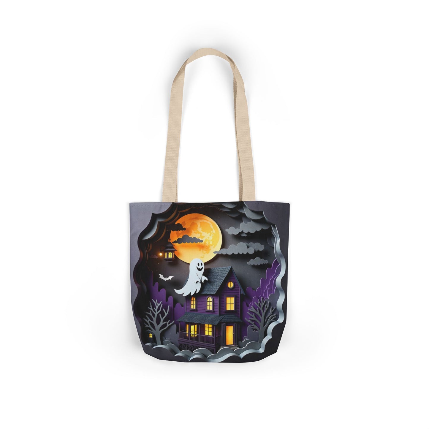 TB03 - Canvas Tote Bag - Ghost Watch