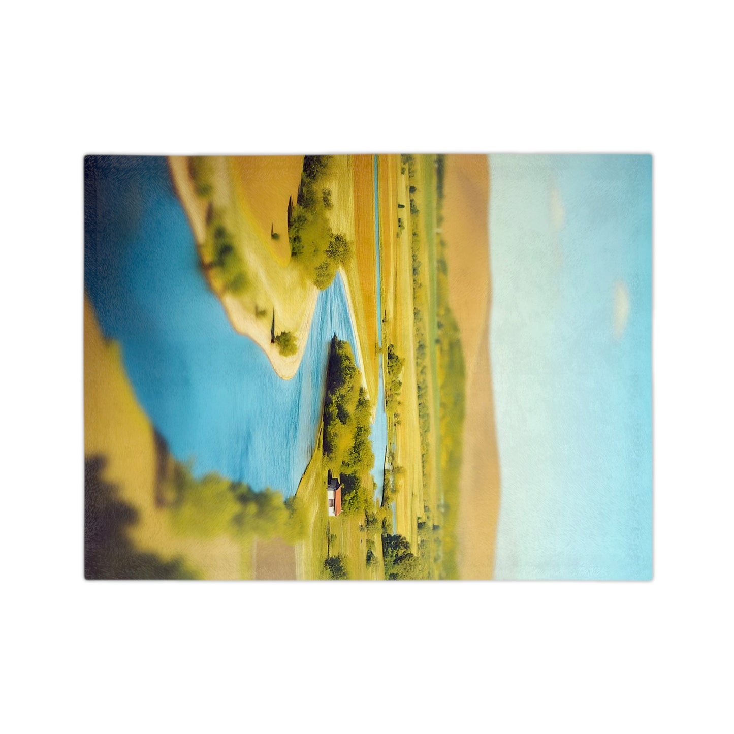 VB03 Velveteen Blanket - Blue River