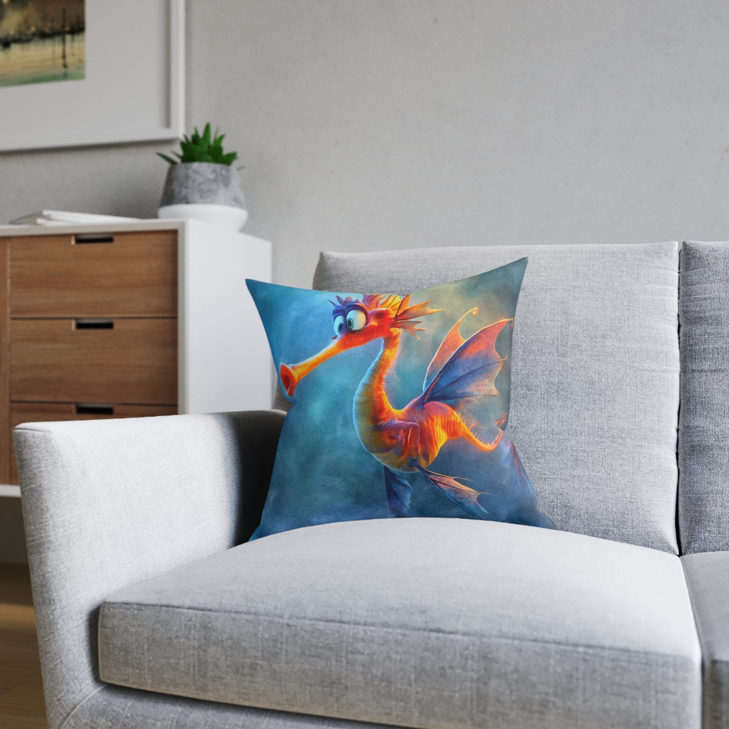 SP19 Square Pillow - Coral Drift