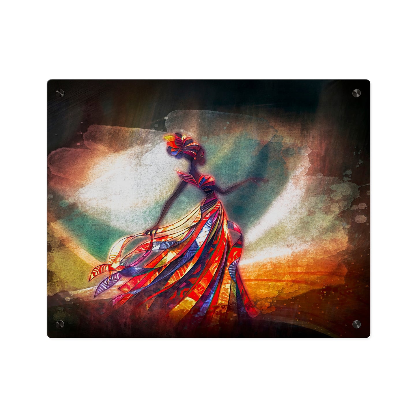 AP07 Acrylic Wall Art Panel - Crimson Grace