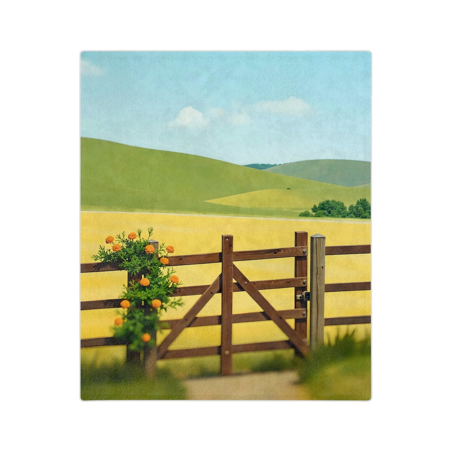 VB15 Velveteen Blanket - Gate Bloom