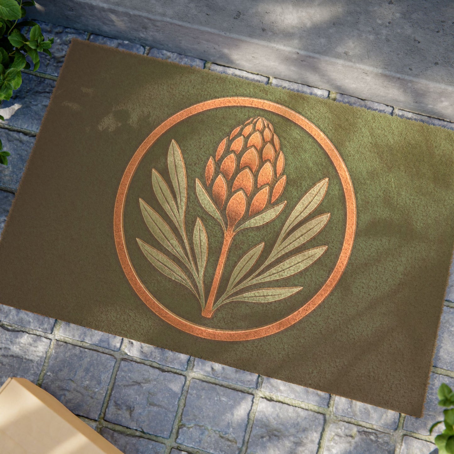 DM01 - Doormat - Banksia Roundel