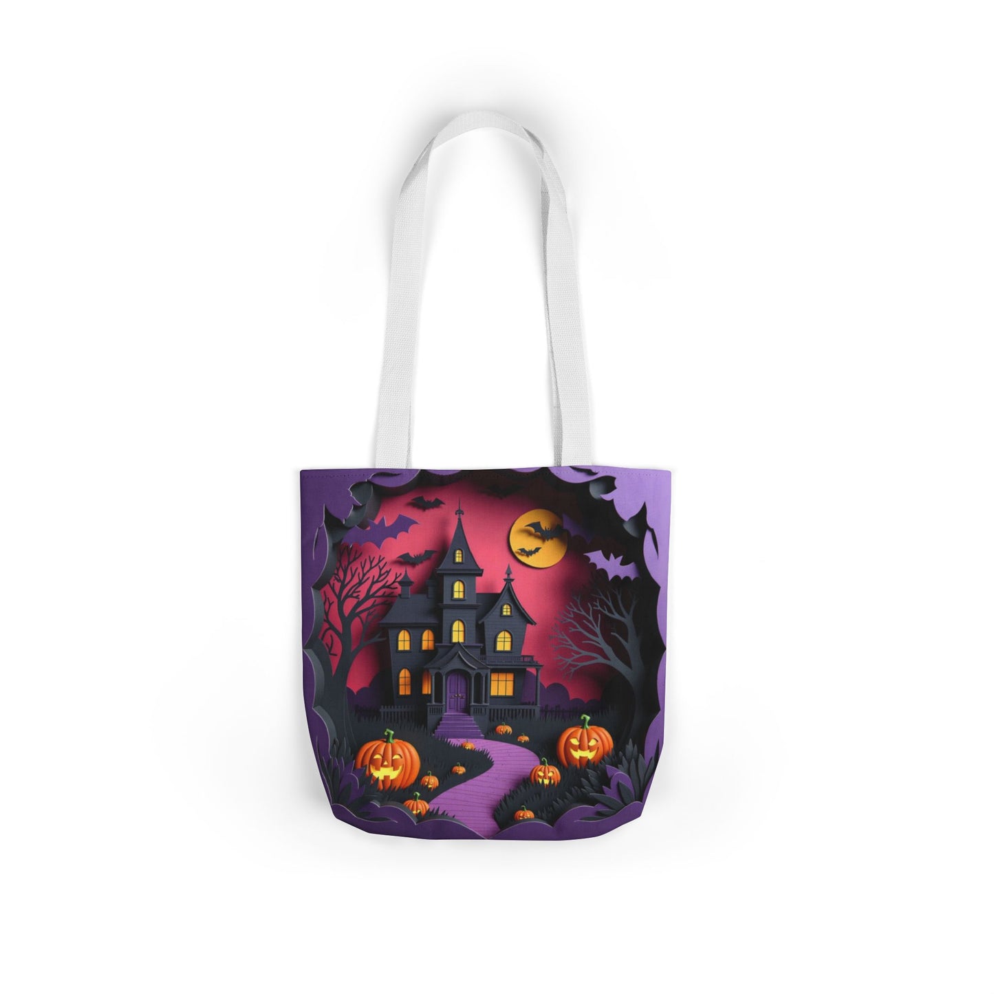 TB02 - Canvas Tote Bag - Haunted Manor