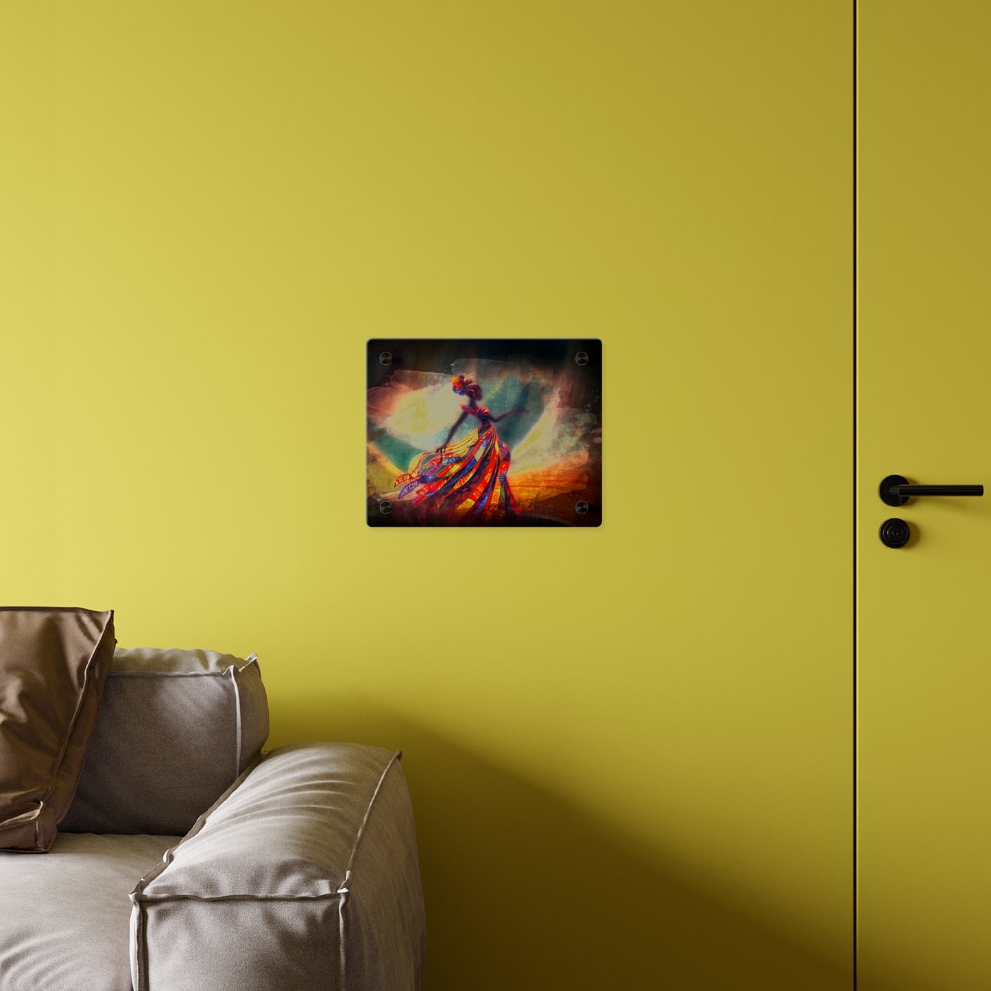 AP07 Acrylic Wall Art Panel - Crimson Grace