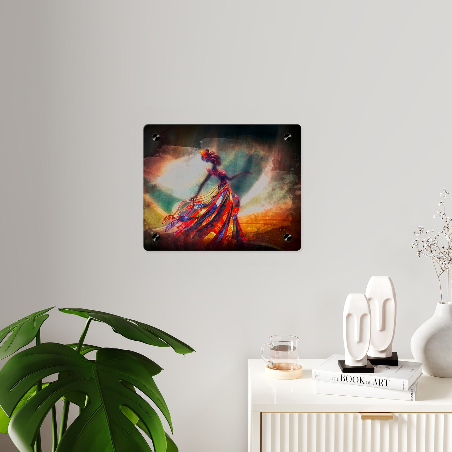 AP07 Acrylic Wall Art Panel - Crimson Grace