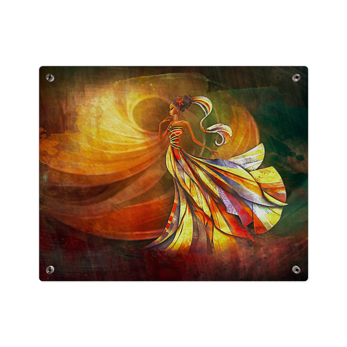 AP09 Acrylic Wall Art Panel - Golden Whisper