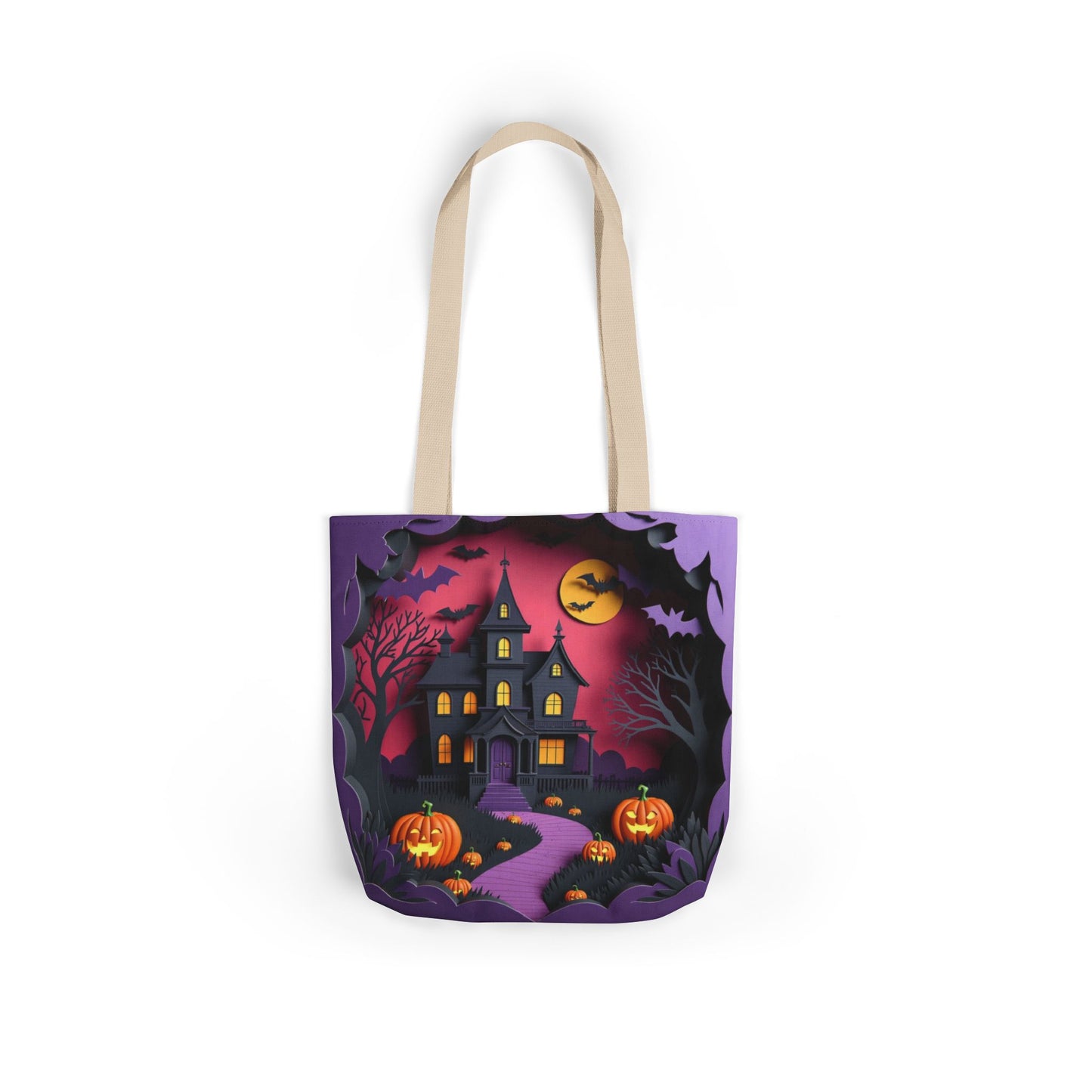 TB02 - Canvas Tote Bag - Haunted Manor