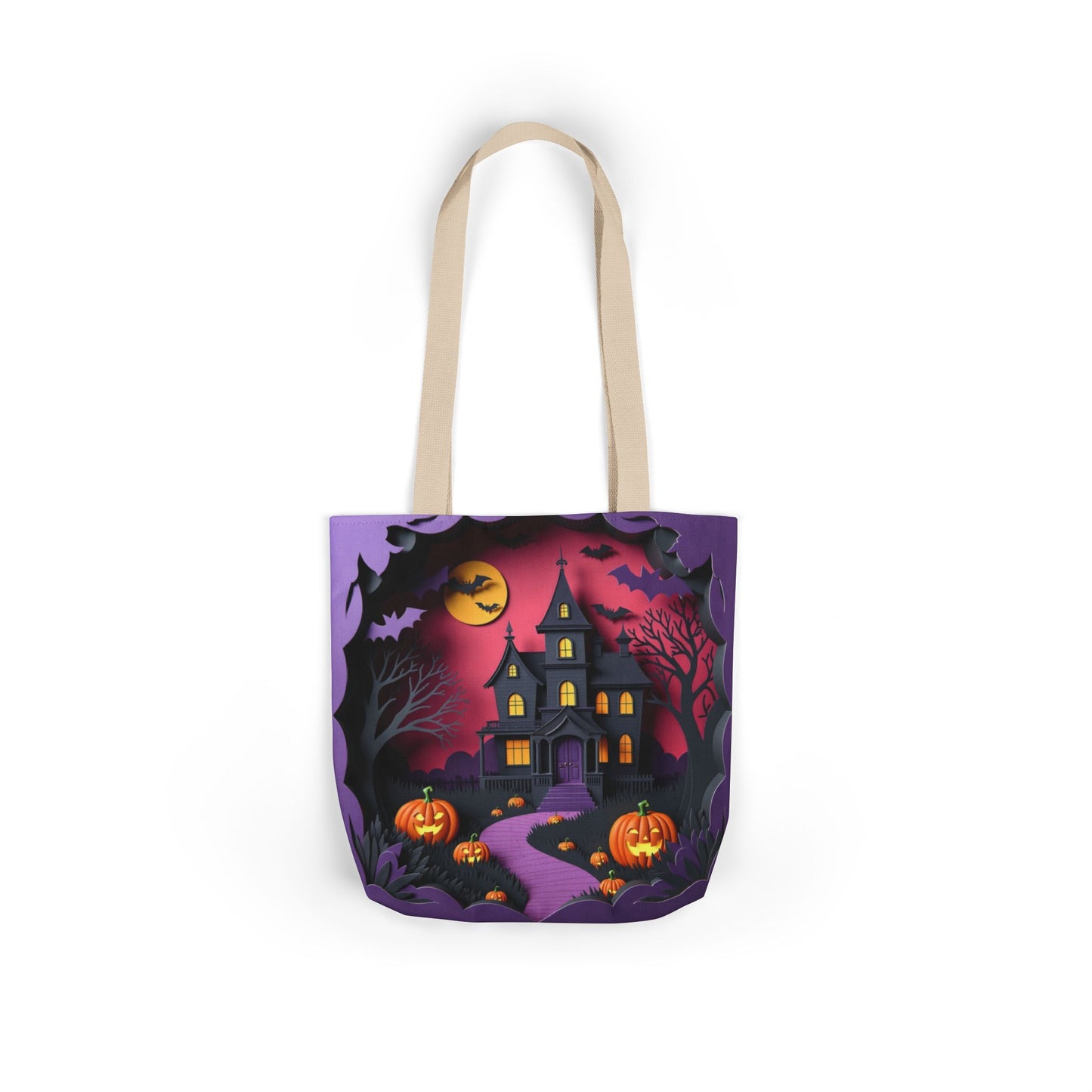 TB02 - Canvas Tote Bag - Haunted Manor