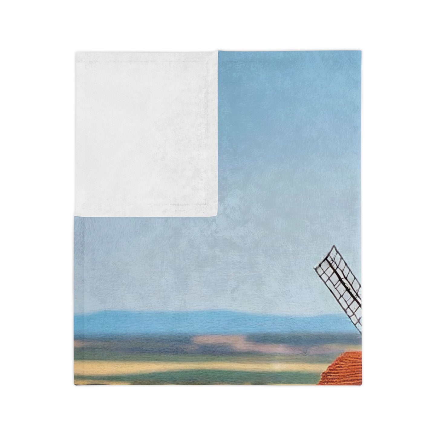 VB08 Velveteen Blanket - White Mill