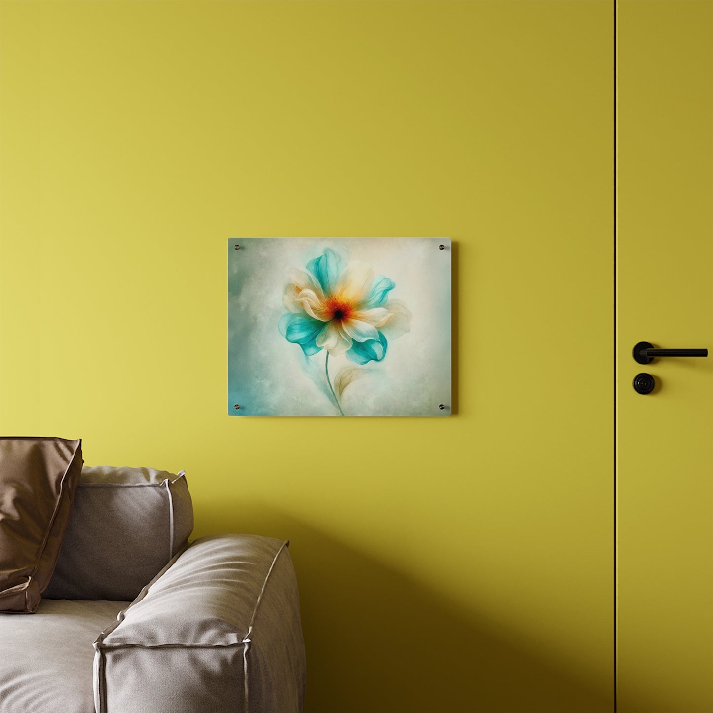 AP03 Acrylic Wall Art Panel - Peony Mist