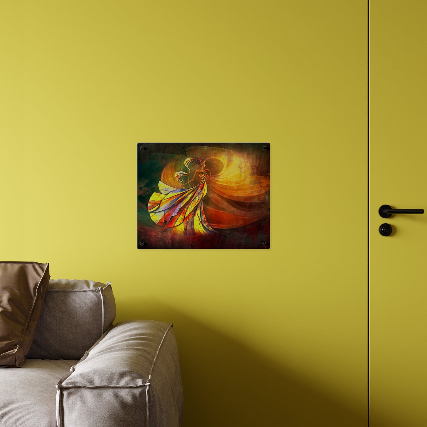 AP09 Acrylic Wall Art Panel - Golden Whisper