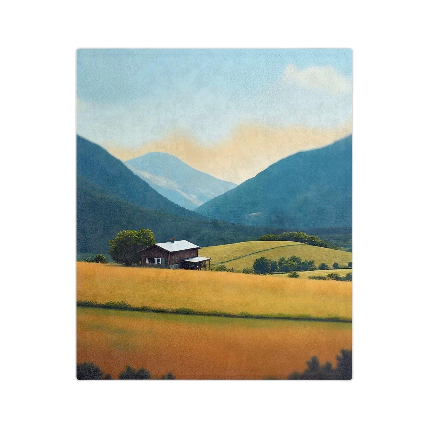 VB13 Velveteen Blanket - Valley Cabin