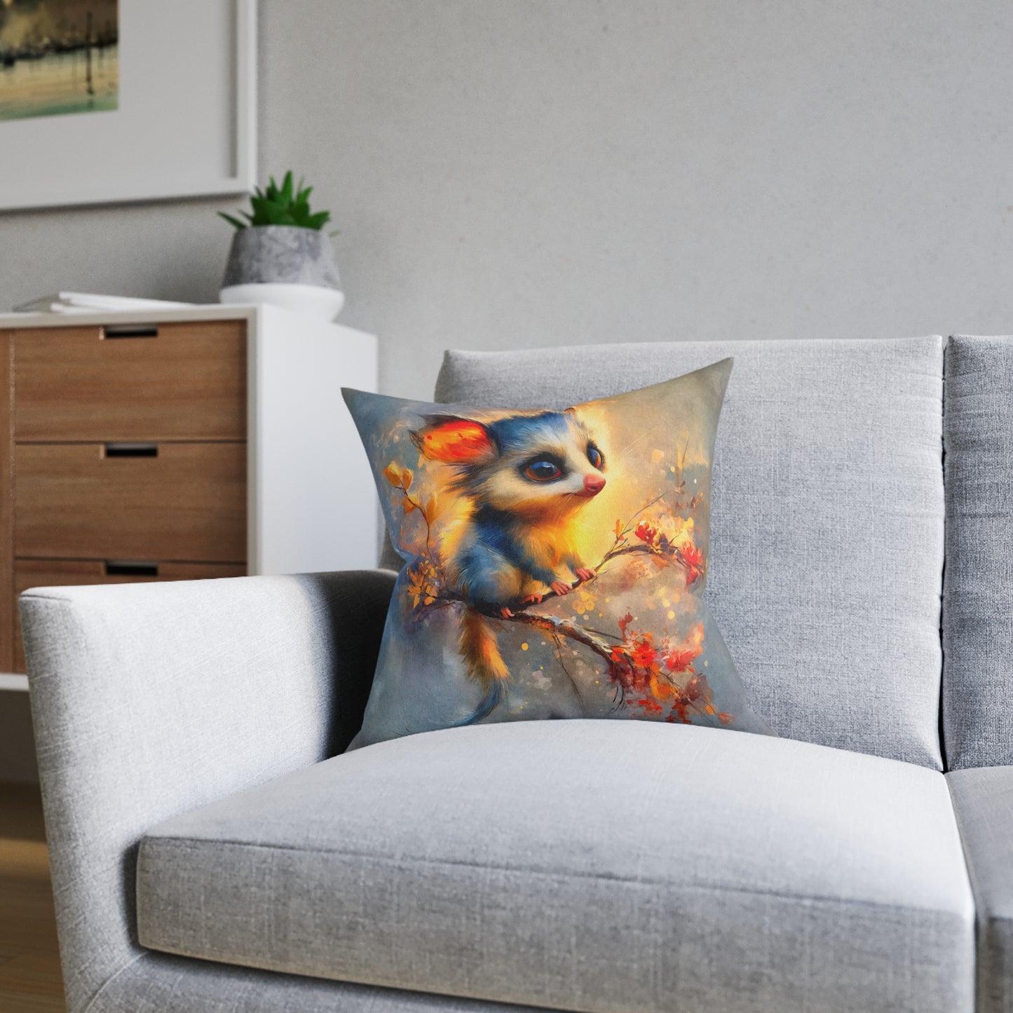 SP15 Square Pillow - Dusk Treetop