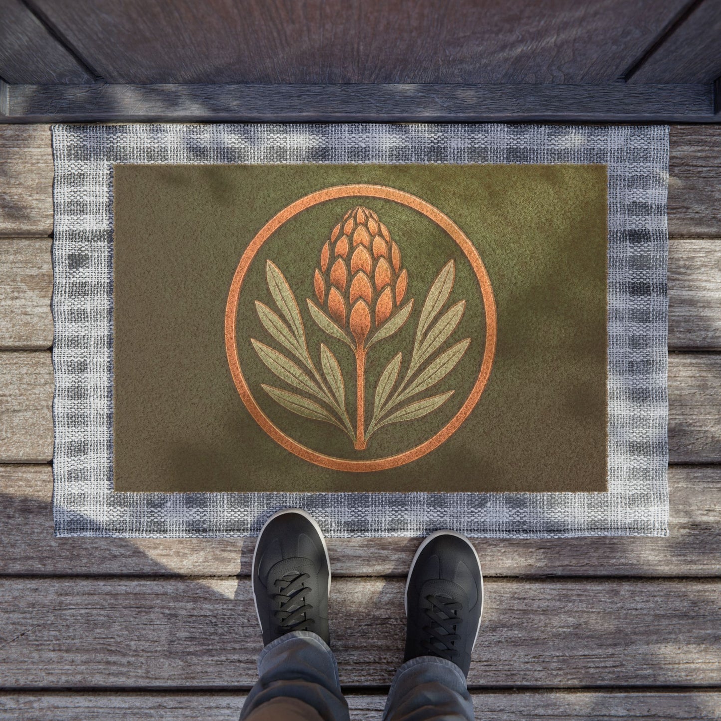 DM01 - Doormat - Banksia Roundel