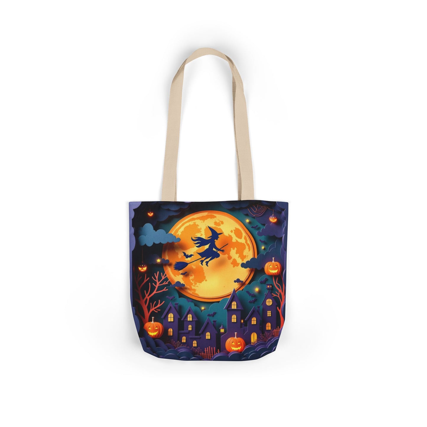 TB01 - Canvas Tote Bag - Witch Flight
