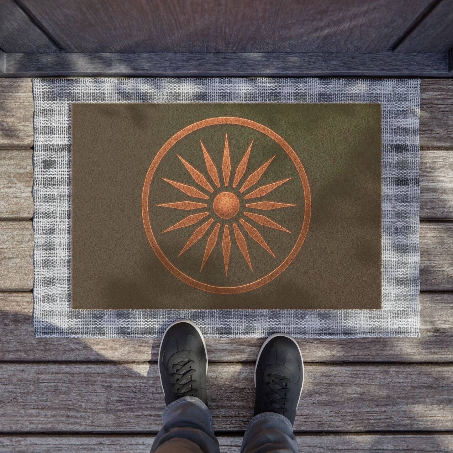 DM09 - Doormat - Sunburst Emblem