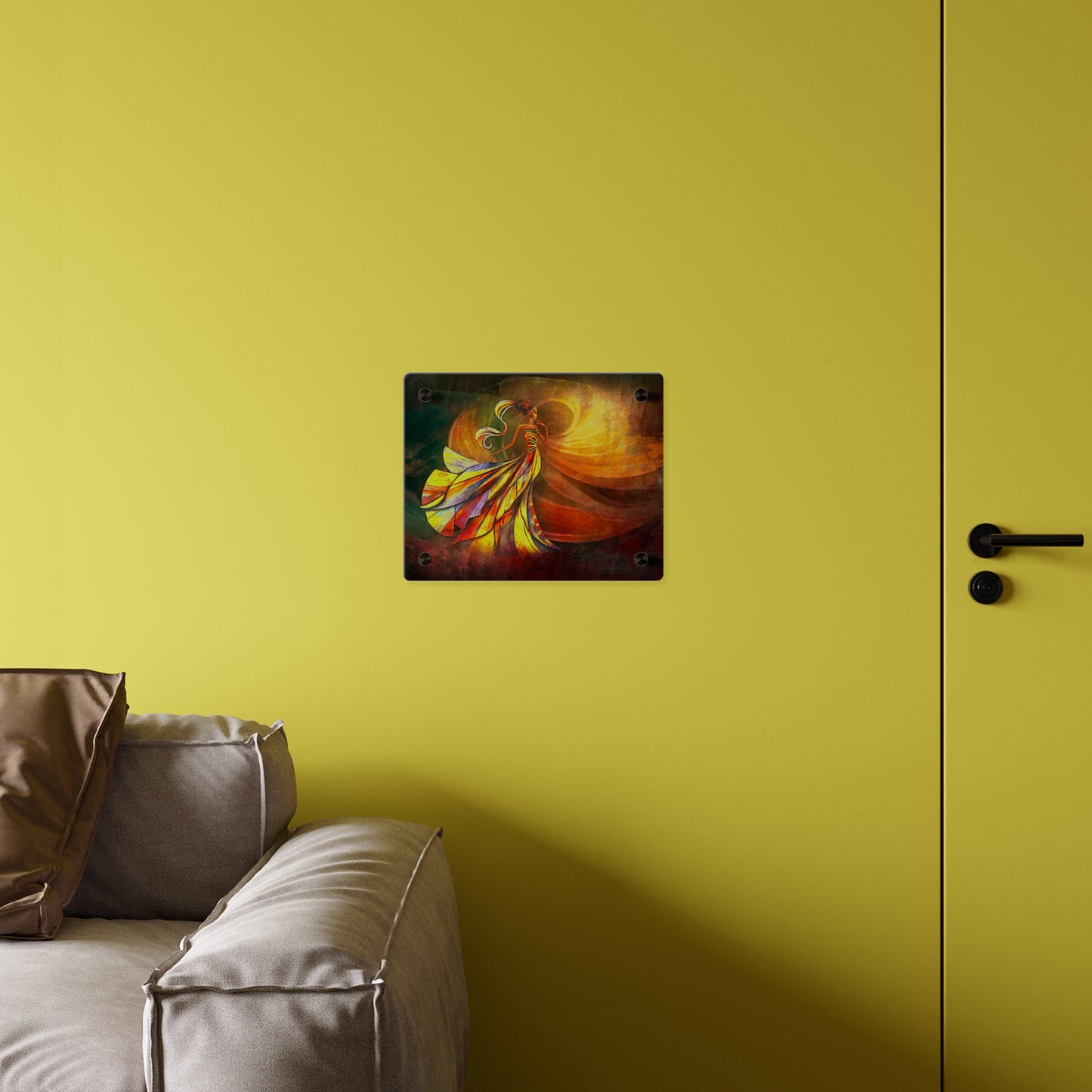 AP09 Acrylic Wall Art Panel - Golden Whisper