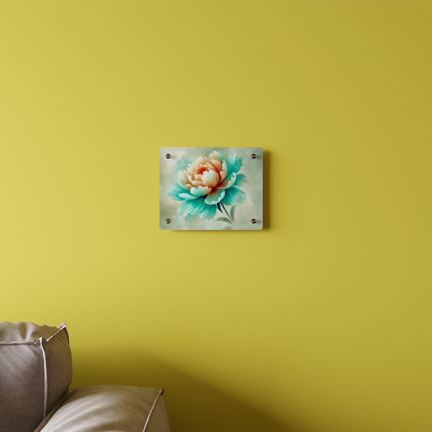 AP02 Acrylic Wall Art Panel - Peony Mist