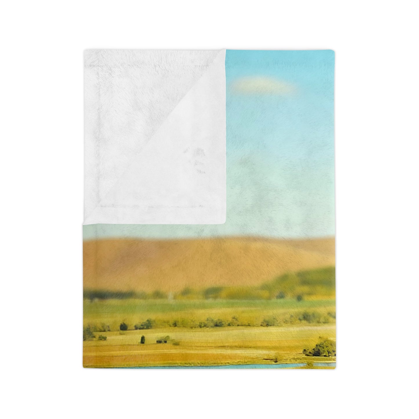 VB03 Velveteen Blanket - Blue River