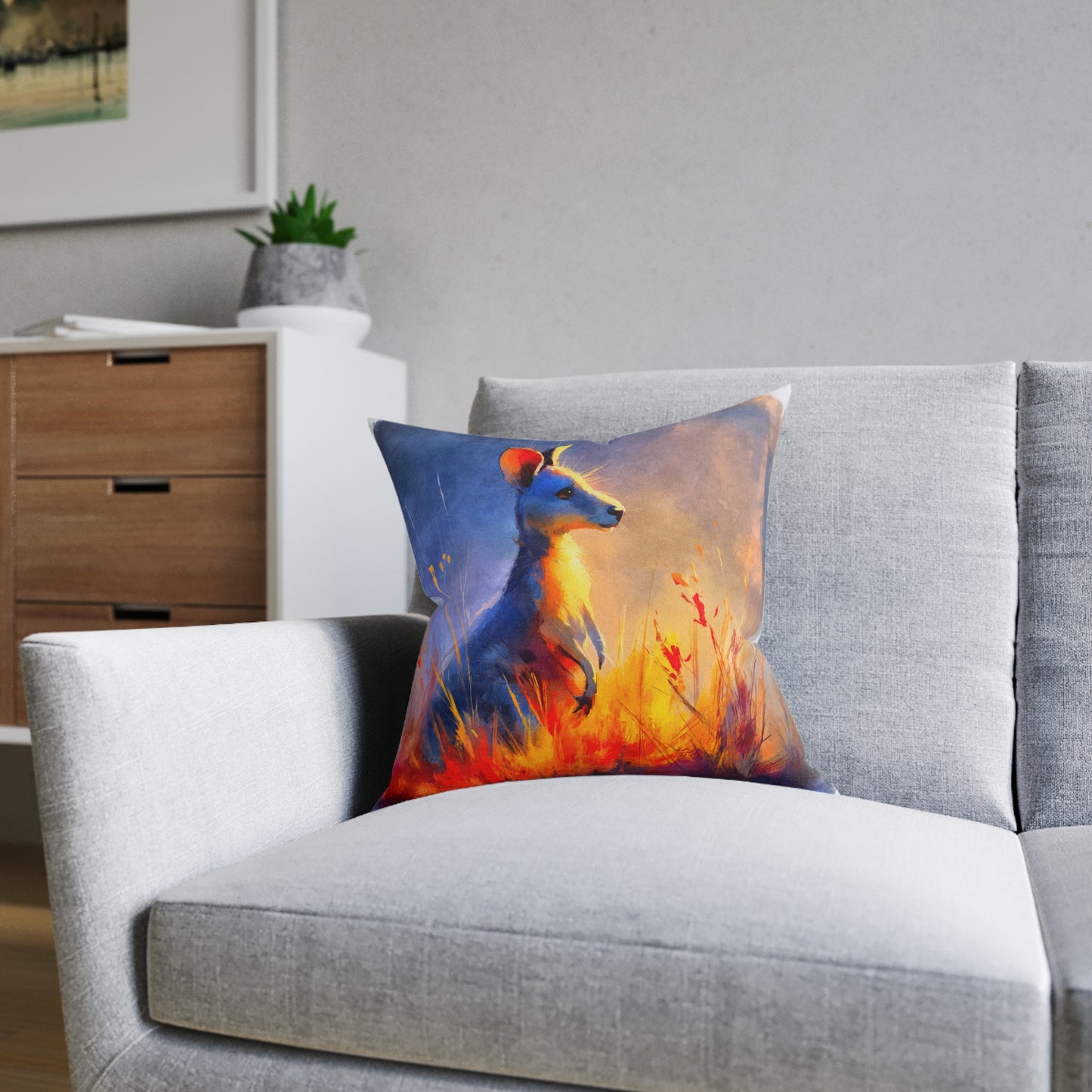 SP09 Square Pillow - Outback Glow