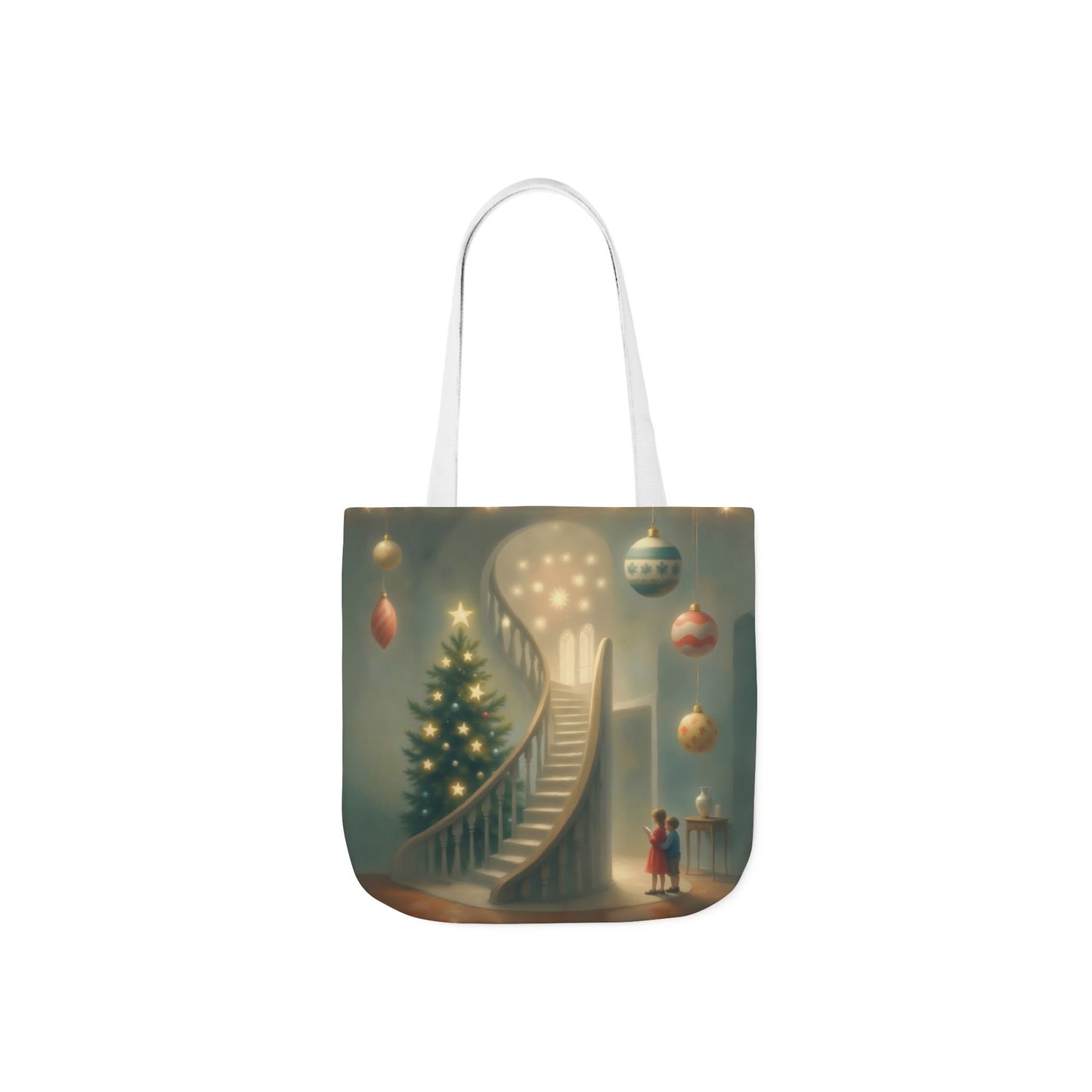 TB13 - Canvas Tote Bag - Starry Staircase