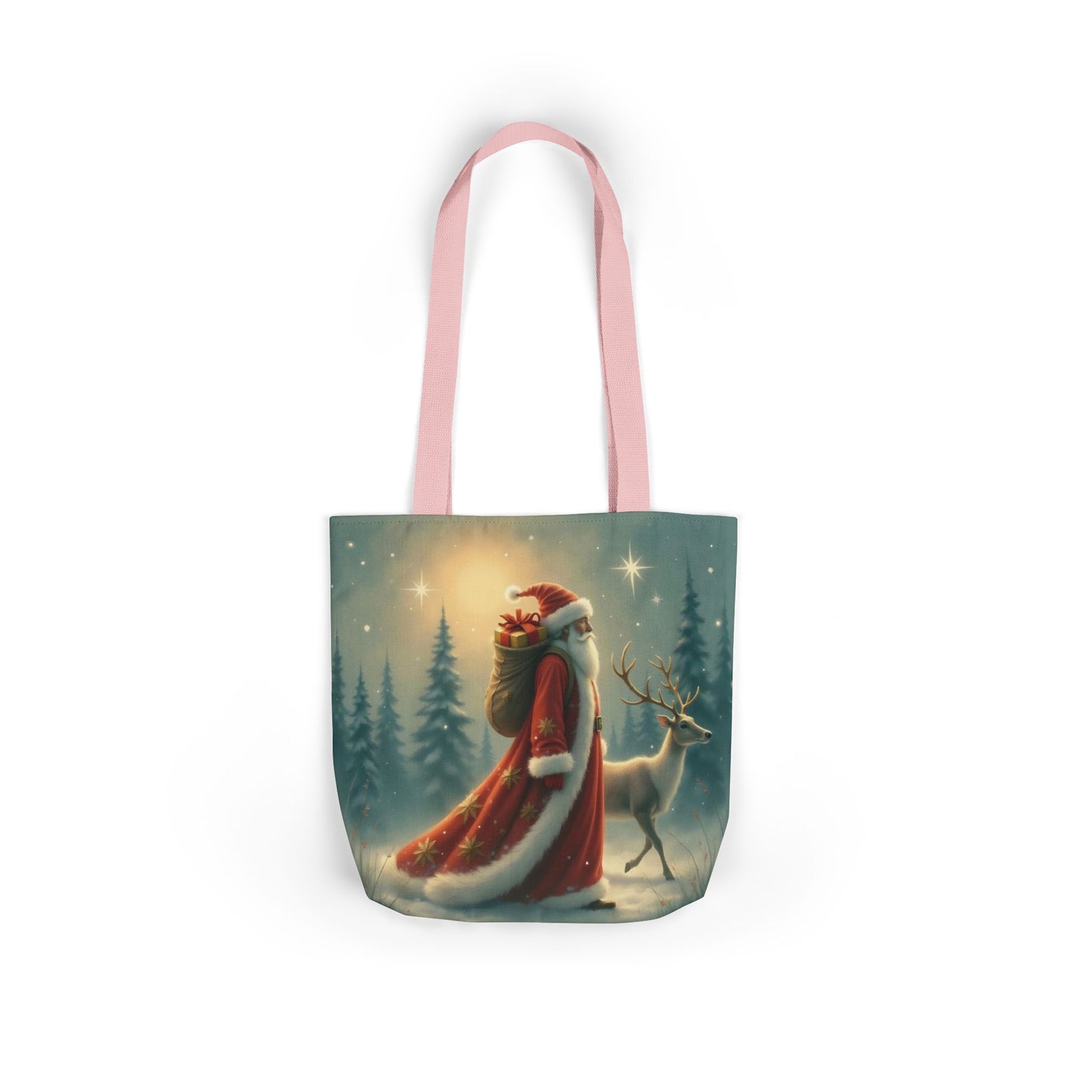 TB11 - Canvas Tote Bag - Santa Stroll