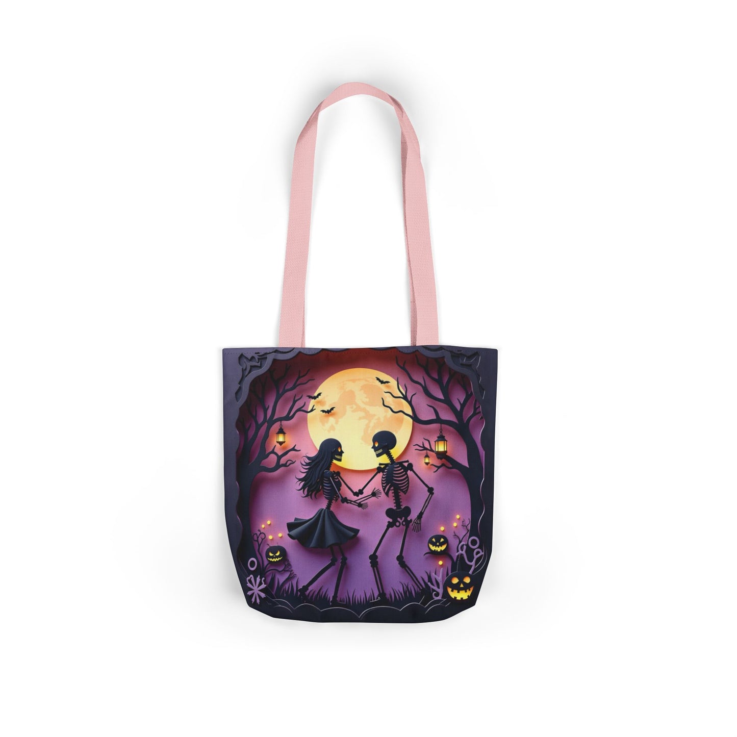 TB04 - Canvas Tote Bag - Skeleton Waltz