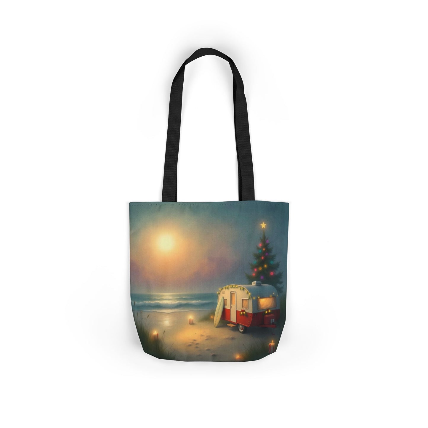 TB19 - Canvas Tote Bag - Surfside Noel