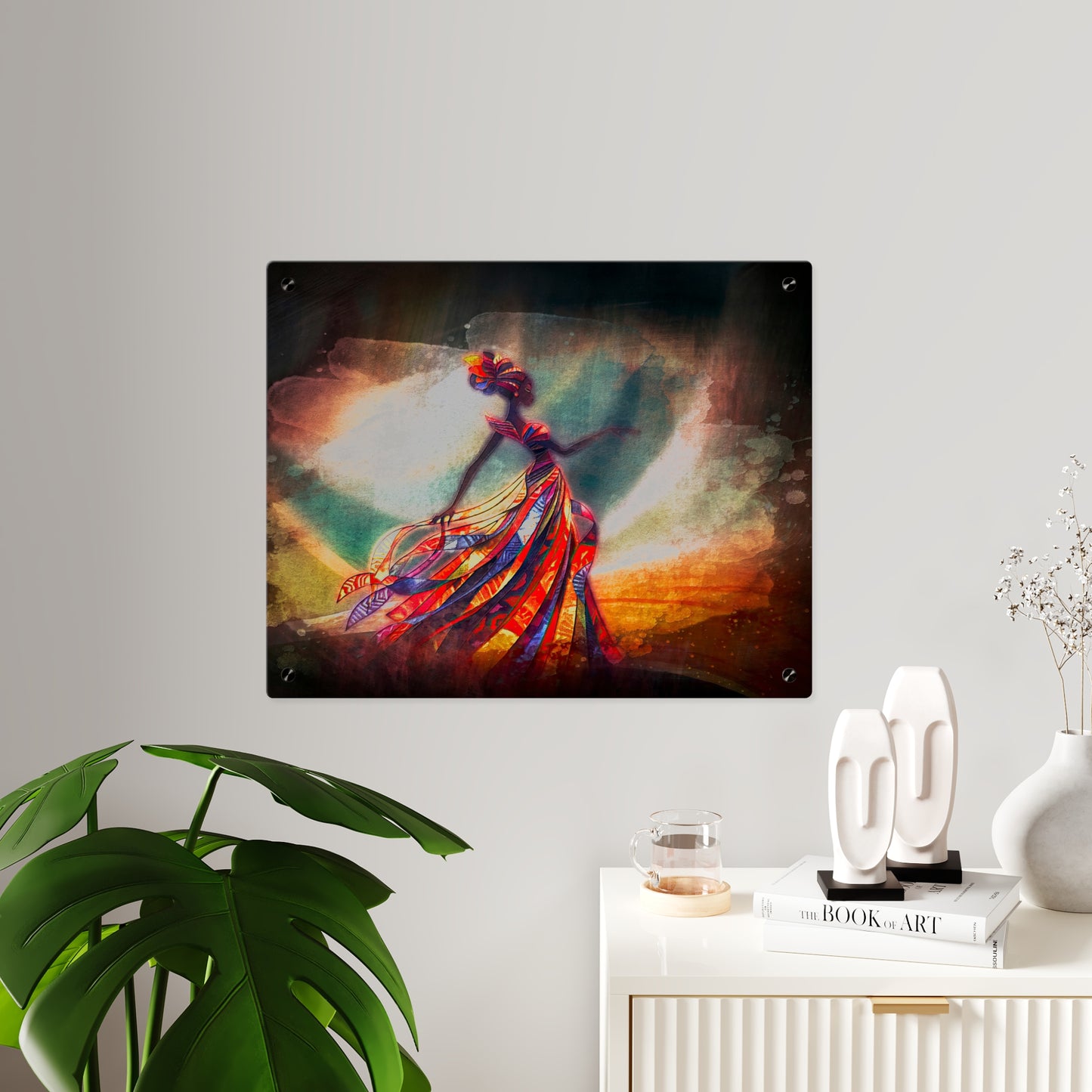 AP07 Acrylic Wall Art Panel - Crimson Grace